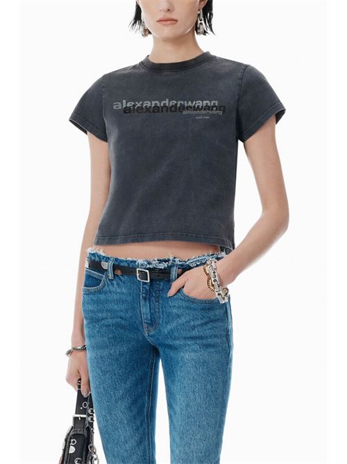 T-shirt with logo ALEXANDER WANG | 1CC3251103011